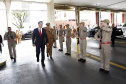O governador Carlos Massa Ratinho Junior participa da solenidade de troca de comando do Corpo de Bombeiros do Paraná. O coronel Samuel Prestes assume o comando, em substituição ao coronel Antônio Carlos de Morais, que ocupava interinamente o cargo.  -  Curitiba, 21/01/2019  -  Foto: Arnaldo Alves/ANPr