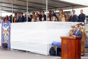 O governador Carlos Massa Ratinho Junior participa da solenidade de troca de comando do Corpo de Bombeiros do Paraná. O coronel Samuel Prestes assume o comando, em substituição ao coronel Antônio Carlos de Morais, que ocupava interinamente o cargo.  -  Curitiba, 21/01/2019  -  Foto: Arnaldo Alves/ANPr