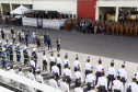 O governador Carlos Massa Ratinho Junior participa da solenidade de troca de comando do Corpo de Bombeiros do Paraná. O coronel Samuel Prestes assume o comando, em substituição ao coronel Antônio Carlos de Morais, que ocupava interinamente o cargo.  -  Curitiba, 21/01/2019  -  Foto: Arnaldo Alves/ANPr