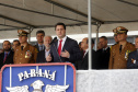 O governador Carlos Massa Ratinho Junior participa da solenidade de troca de comando do Corpo de Bombeiros do Paraná. O coronel Samuel Prestes assume o comando, em substituição ao coronel Antônio Carlos de Morais, que ocupava interinamente o cargo.  -  Curitiba, 21/01/2019  -  Foto: Arnaldo Alves/ANPr