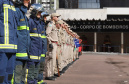 O governador Carlos Massa Ratinho Junior participa da solenidade de troca de comando do Corpo de Bombeiros do Paraná. O coronel Samuel Prestes assume o comando, em substituição ao coronel Antônio Carlos de Morais, que ocupava interinamente o cargo. - Curitiba, 21/01/2019 - Foto: Rodrigo Felix Leal/ANPr
