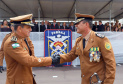 O governador Carlos Massa Ratinho Junior participa da solenidade de troca de comando do Corpo de Bombeiros do Paraná. O coronel Samuel Prestes assume o comando, em substituição ao coronel Antônio Carlos de Morais, que ocupava interinamente o cargo. - Curitiba, 21/01/2019 - Foto: Rodrigo Felix Leal/ANPr