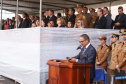 O governador Carlos Massa Ratinho Junior participa da solenidade de troca de comando do Corpo de Bombeiros do Paraná. O coronel Samuel Prestes assume o comando, em substituição ao coronel Antônio Carlos de Morais, que ocupava interinamente o cargo. - Curitiba, 21/01/2019 - Foto: Rodrigo Felix Leal/ANPr