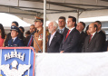 O governador Carlos Massa Ratinho Junior participa da solenidade de troca de comando do Corpo de Bombeiros do Paraná. O coronel Samuel Prestes assume o comando, em substituição ao coronel Antônio Carlos de Morais, que ocupava interinamente o cargo. - Curitiba, 21/01/2019 - Foto: Rodrigo Felix Leal/ANPr