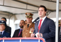 O governador Carlos Massa Ratinho Junior participa da solenidade de troca de comando do Corpo de Bombeiros do Paraná. O coronel Samuel Prestes assume o comando, em substituição ao coronel Antônio Carlos de Morais, que ocupava interinamente o cargo. - Curitiba, 21/01/2019 - Foto: Rodrigo Felix Leal/ANPr