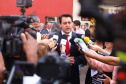 O governador Carlos Massa Ratinho Junior participa da solenidade de troca de comando do Corpo de Bombeiros do Paraná. O coronel Samuel Prestes assume o comando, em substituição ao coronel Antônio Carlos de Morais, que ocupava interinamente o cargo. - Curitiba, 21/01/2019 - Foto: Rodrigo Felix Leal/ANPr