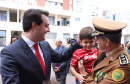 O governador Carlos Massa Ratinho Junior participa da solenidade de troca de comando do Corpo de Bombeiros do Paraná. O coronel Samuel Prestes assume o comando, em substituição ao coronel Antônio Carlos de Morais, que ocupava interinamente o cargo. - Curitiba, 21/01/2019 - Foto: Rodrigo Felix Leal/ANPr