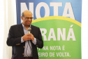 O secretário da Fazenda, Renê Garcia Júnior, entregou nesta segunda-feira (21) os três principais prêmios do 38º sorteio do Nota Paraná, que aconteceu no último dia 10 de janeiro. Uma moradora de Londrina, uma instituição, também de Londrina, e uma moradora de Colombo, na Região Metropolitana de Curitiba, foram os ganhadores dos prêmios de R$ 50 mil, R$ 30 mil e R$ 20 mil, respectivamente.  -  Curitiba, 21/01/2018  -  Foto: José Fernando Ogura/ANPr