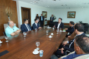 O governador Carlos Massa Ratinho Junior se reuniu nesta segunda-feira (21) com deputados estaduais e confirmou sua disposição ao trabalho conjunto com a Assembleia Legislativa.  -  Curitiba, 21/01/2019  -  Foto: Rodrigo Félix Leal