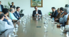 O governador Carlos Massa Ratinho Junior se reuniu nesta segunda-feira (21) com deputados estaduais e confirmou sua disposição ao trabalho conjunto com a Assembleia Legislativa.  -  Curitiba, 21/01/2019  -  Foto: Rodrigo Félix Leal
