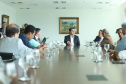 O governador Carlos Massa Ratinho Junior se reuniu nesta segunda-feira (21) com deputados estaduais e confirmou sua disposição ao trabalho conjunto com a Assembleia Legislativa.  -  Curitiba, 21/01/2019  -  Foto: Rodrigo Félix Leal