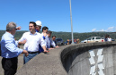 Governador Carlos Massa Ratinho Junior, acompanhado do presidente da Copel, Daniel Pimentel, visita a Usina Governador Bento Munhoz da Rocha Netto (Foz do Areia), no município de Pinhão  -  Pinhão, 22/01/2019  -  Foto: Rodrigo Félix Leal