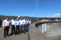 Governador Carlos Massa Ratinho Junior, acompanhado do presidente da Copel, Daniel Pimentel, visita a Usina Governador Bento Munhoz da Rocha Netto (Foz do Areia), no município de Pinhão  -  Pinhão, 22/01/2019  -  Foto: Rodrigo Félix Leal