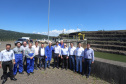 Governador Carlos Massa Ratinho Junior, acompanhado do presidente da Copel, Daniel Pimentel, visita a Usina Governador Bento Munhoz da Rocha Netto (Foz do Areia), no município de Pinhão  -  Pinhão, 22/01/2019  -  Foto: Rodrigo Félix Leal