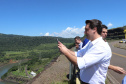 Governador Carlos Massa Ratinho Junior, acompanhado do presidente da Copel, Daniel Pimentel, visita a Usina Governador Bento Munhoz da Rocha Netto (Foz do Areia), no município de Pinhão  -  Pinhão, 22/01/2019  -  Foto: Rodrigo Félix Leal