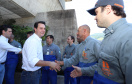 Governador Carlos Massa Ratinho Junior, acompanhado do presidente da Copel, Daniel Pimentel, visita a Usina Governador Bento Munhoz da Rocha Netto (Foz do Areia), no município de Pinhão  -  Pinhão, 22/01/2019  -  Foto: Rodrigo Félix Leal