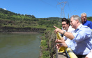 Governador Carlos Massa Ratinho Junior, acompanhado do presidente da Copel, Daniel Pimentel, visita a Usina Governador Bento Munhoz da Rocha Netto (Foz do Areia), no município de Pinhão  -  Pinhão, 22/01/2019  -  Foto: Rodrigo Félix Leal