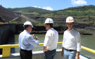 Governador Carlos Massa Ratinho Junior, acompanhado do presidente da Copel, Daniel Pimentel, visita a Usina Governador Bento Munhoz da Rocha Netto (Foz do Areia), no município de Pinhão  -  Pinhão, 22/01/2019  -  Foto: Rodrigo Félix Leal