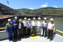 Governador Carlos Massa Ratinho Junior, acompanhado do presidente da Copel, Daniel Pimentel, visita a Usina Governador Bento Munhoz da Rocha Netto (Foz do Areia), no município de Pinhão  -  Pinhão, 22/01/2019  -  Foto: Rodrigo Félix Leal