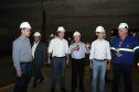 Governador Carlos Massa Ratinho Junior, acompanhado do presidente da Copel, Daniel Pimentel, visita a Usina Governador Bento Munhoz da Rocha Netto (Foz do Areia), no município de Pinhão  -  Pinhão, 22/01/2019  -  Foto: Rodrigo Félix Leal