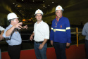 Governador Carlos Massa Ratinho Junior, acompanhado do presidente da Copel, Daniel Pimentel, visita a Usina Governador Bento Munhoz da Rocha Netto (Foz do Areia), no município de Pinhão  -  Pinhão, 22/01/2019  -  Foto: Rodrigo Félix Leal