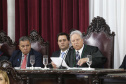 O governador Carlos Massa Ratinho Junior participa da posse de Nestor Baptista na Presidência do Tribunal de Contas do Estado do Paraná.  -  Curitiba, 23-01-19Foto: Arnaldo Alves / ANPr.