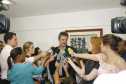 O secretário interino de Desenvolvimento Sustentável, Everton Luiz da Costa Souza, falou sobre situação das barragens do Paraná.Curitiba, 29-01-19.Foto: Arnaldo Alves / ANPr.