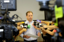 Coletiva de imprensa sobre o enfrentamento da febre amarela no Paraná. Na foto, Nestor Werner, diretor geral da Secretaria da Saúde. -  Curitiba, 30/01/2019  -  Foto: Jaelson Lucas/ANPr