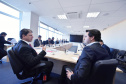 Ministro da Infraestrutura, Tarcísio Gomes de Freitas, recebe o Governador do Estado do Paraná, Carlos Massa Ratinho Júnior - 30/01/2019 - Foto: Alberto Ruy/MInfra