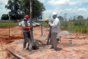 Obras para execução de um novo reservatório em Maristela.Foto:Sanepar
