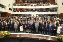 O governador Carlos Massa Ratinho Junior participou nesta sexta-feira (01) da solenidade de posse dos 54 deputados estaduais na Assembleia Legislativa do Paraná. -  Curitiba, 01/02/2019  -  Foto:  Rodrigo Félix Leal/ANPr