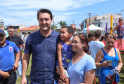 O governador Carlos Massa Ratinho Junior e o prefeito de Curitiba, Rafael Greca, inauguraram neste sábado (02) um parque esportivo no Bairro Novo. A estrutura conta com quadra de futebol com grama sintética, pista de skate com oito obstáculos e quadra poliesportiva. Curitiba,02/02/2019 - Foto: Rodrigo Félix Leal/ANPr