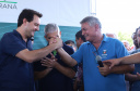 O governador Carlos Massa Ratinho Junior e o prefeito de Curitiba, Rafael Greca, inauguraram neste sábado (02) um parque esportivo no Bairro Novo. A estrutura conta com quadra de futebol com grama sintética, pista de skate com oito obstáculos e quadra poliesportiva. Curitiba,02/02/2019 - Foto: Rodrigo Félix Leal/ANPr