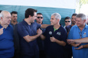 O governador Carlos Massa Ratinho Junior e o prefeito de Curitiba, Rafael Greca, inauguraram neste sábado (02) um parque esportivo no Bairro Novo. A estrutura conta com quadra de futebol com grama sintética, pista de skate com oito obstáculos e quadra poliesportiva. Curitiba,02/02/2019   -  Foto: Rodrigo Félix Leal/ANPr