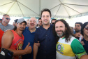 O governador Carlos Massa Ratinho Junior e o prefeito de Curitiba, Rafael Greca, inauguraram neste sábado (02) um parque esportivo no Bairro Novo. A estrutura conta com quadra de futebol com grama sintética, pista de skate com oito obstáculos e quadra poliesportiva. Curitiba,02/02/2019 - Foto: Rodrigo Félix Leal/ANPr