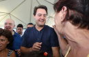 O governador Carlos Massa Ratinho Junior e o prefeito de Curitiba, Rafael Greca, inauguraram neste sábado (02) um parque esportivo no Bairro Novo. A estrutura conta com quadra de futebol com grama sintética, pista de skate com oito obstáculos e quadra poliesportiva. Curitiba,02/02/2019 - Foto: Rodrigo Félix Leal/ANPr