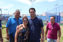 O governador Carlos Massa Ratinho Junior e o prefeito de Curitiba, Rafael Greca, inauguraram neste sábado (02) um parque esportivo no Bairro Novo. A estrutura conta com quadra de futebol com grama sintética, pista de skate com oito obstáculos e quadra poliesportiva. Curitiba,02/02/2019 - Foto: Rodrigo Félix Leal/ANPr