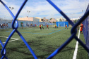 O governador Carlos Massa Ratinho Junior e o prefeito de Curitiba, Rafael Greca, inauguraram neste sábado (02) um parque esportivo no Bairro Novo. A estrutura conta com quadra de futebol com grama sintética, pista de skate com oito obstáculos e quadra poliesportiva. Curitiba,02/02/2019 Foto:Jaelson Lucas / ANPr