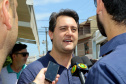 O governador Carlos Massa Ratinho Junior e o prefeito de Curitiba, Rafael Greca, inauguraram neste sábado (02) um parque esportivo no Bairro Novo. A estrutura conta com quadra de futebol com grama sintética, pista de skate com oito obstáculos e quadra poliesportiva. Curitiba,02/02/2019 Foto:Jaelson Lucas / ANPr