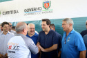 O governador Carlos Massa Ratinho Junior e o prefeito de Curitiba, Rafael Greca, inauguraram neste sábado (02) um parque esportivo no Bairro Novo. A estrutura conta com quadra de futebol com grama sintética, pista de skate com oito obstáculos e quadra poliesportiva. Curitiba,02/02/2019 Foto:Jaelson Lucas / ANPr