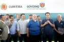 O governador Carlos Massa Ratinho Junior e o prefeito de Curitiba, Rafael Greca, inauguraram neste sábado (02) um parque esportivo no Bairro Novo. A estrutura conta com quadra de futebol com grama sintética, pista de skate com oito obstáculos e quadra poliesportiva. Curitiba,02/02/2019 Foto:Jaelson Lucas / ANPr