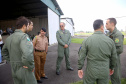 O Governo do Paraná enviou uma equipe aérea para Brumadinho (MG) com o objetivo de auxiliar nas buscas pelas vítimas do rompimento da barragem ocorrida na sexta-feira (25/01). Cinco integrantes do Batalhão de Polícia Militar de Operações Aéreas (BPMOA) viajaram neste domingo (03/02), somando-se à equipe do Corpo de Bombeiros que está naquele estado, incluída na força tarefa de buscas pelas vítimas desde o último domingo (27/01). - Curitiba, 03/02/2019 - Foto: Jaelson Lucas/ANPr