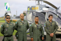 O Governo do Paraná enviou uma equipe aérea para Brumadinho (MG) com o objetivo de auxiliar nas buscas pelas vítimas do rompimento da barragem ocorrida na sexta-feira (25/01). Cinco integrantes do Batalhão de Polícia Militar de Operações Aéreas (BPMOA) viajaram neste domingo (03/02), somando-se à equipe do Corpo de Bombeiros que está naquele estado, incluída na força tarefa de buscas pelas vítimas desde o último domingo (27/01).  -  Curitiba, 03/02/2019  -  Foto: Jaelson Lucas/ANPr