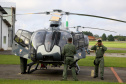 O Governo do Paraná enviou uma equipe aérea para Brumadinho (MG) com o objetivo de auxiliar nas buscas pelas vítimas do rompimento da barragem ocorrida na sexta-feira (25/01). Cinco integrantes do Batalhão de Polícia Militar de Operações Aéreas (BPMOA) viajaram neste domingo (03/02), somando-se à equipe do Corpo de Bombeiros que está naquele estado, incluída na força tarefa de buscas pelas vítimas desde o último domingo (27/01).  -  Curitiba, 03/02/2019  -  Foto: Jaelson Lucas/ANPr