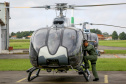 O Governo do Paraná enviou uma equipe aérea para Brumadinho (MG) com o objetivo de auxiliar nas buscas pelas vítimas do rompimento da barragem ocorrida na sexta-feira (25/01). Cinco integrantes do Batalhão de Polícia Militar de Operações Aéreas (BPMOA) viajaram neste domingo (03/02), somando-se à equipe do Corpo de Bombeiros que está naquele estado, incluída na força tarefa de buscas pelas vítimas desde o último domingo (27/01). - Curitiba, 03/02/2019 - Foto: Jaelson Lucas/ANPr