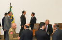 O governador Carlos Massa Ratinho Junior participou nesta segunda-feira (4), em Brasília, do lançamento do projeto de lei anticrime apresentado pelo ministro da Justiça e Segurança Pública, Sergio Moro. O governador colocou a estrutura do Estado à disposição para implantar as medidas no Paraná. - Brasília, 04/02/2019 - Foto: Rodrigo Félix Leal/ANPr
