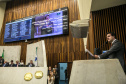 Governador Carlos Massa Ratinho Junior, apresenta Programa de Governo para Deputados na Assembleia Legislativa. Curitiba, 04/02/2019. Foto: Maurilio Cheli/ANPr