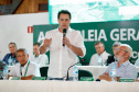 O governador Carlos Massa Ratinho Junior participou nesta quarta-feira (06), em Maringá, da Assembleia Geral Ordinária de prestação de contas do exercício 2018 da Cocamar.  -  Maringá, 06/02/2019  -  Foto:Mateus Girotto/Cocamar