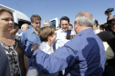 O governador Carlos Massa Ratinho Junior recebe a ministra da Agricultura, Pecuária e Abastecimento, Tereza Cristina, no Show Rural Coopavel.  -  Cascavel, 08/02/2019  -  Foto: Arnaldo Alves/ANPr