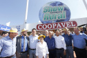 O governador Carlos Massa Ratinho Junior recebe a ministra da Agricultura, Pecuária e Abastecimento, Tereza Cristina, no Show Rural Coopavel.  -  Cascavel, 08/02/2019  -  Foto: Arnaldo Alves/ANPr